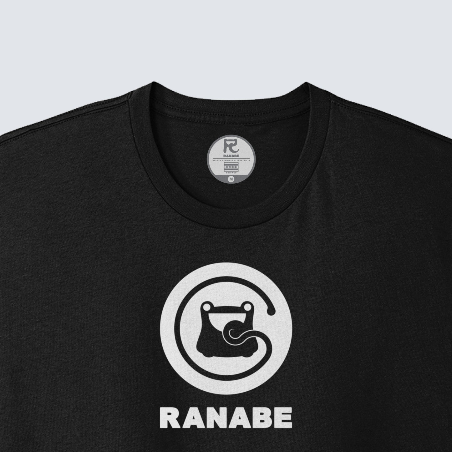 RS T-Shirt // Ranabe Mascot White on Black