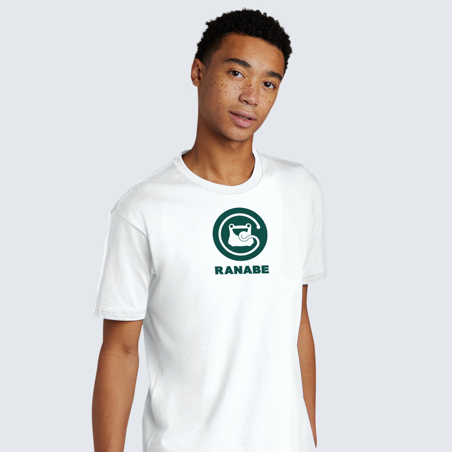 RS T-Shirt // Ranabe Mascot Green on White