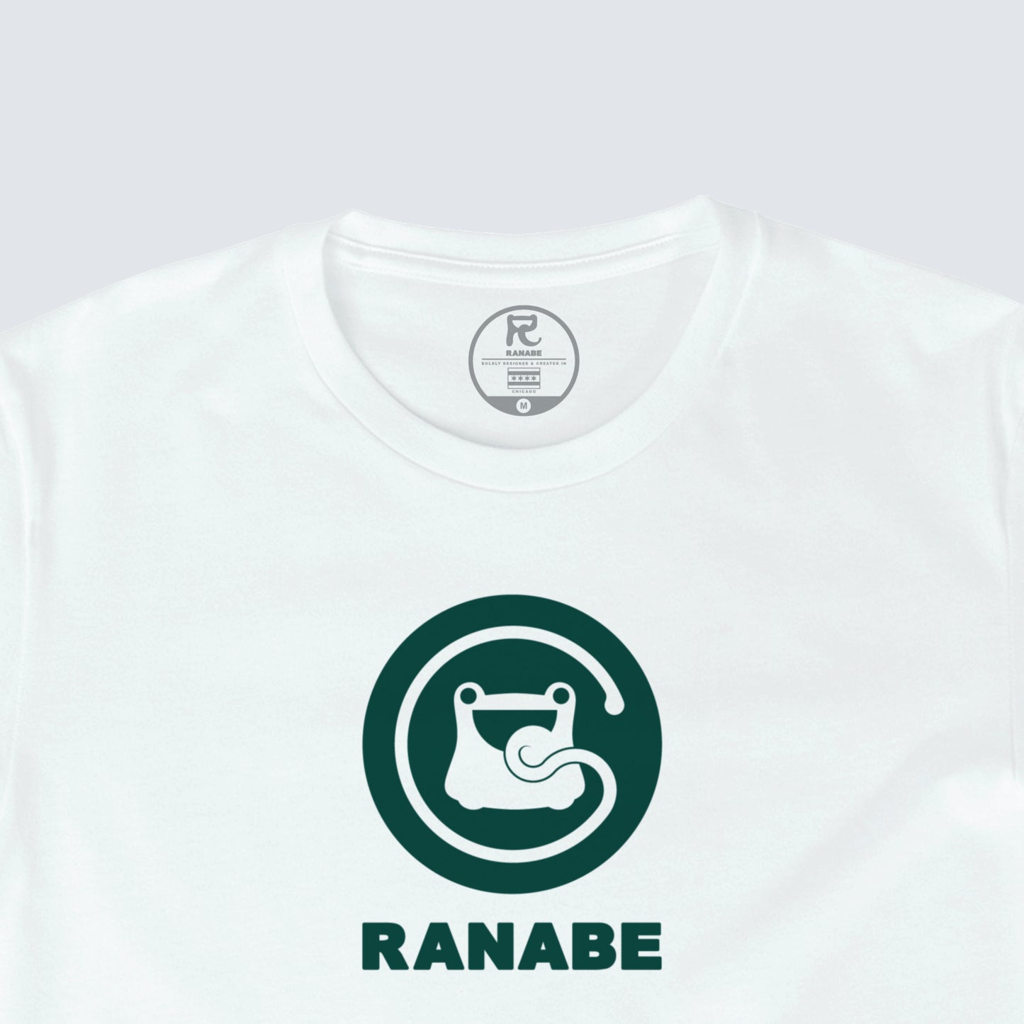 RS T-Shirt // Ranabe Mascot Green on White